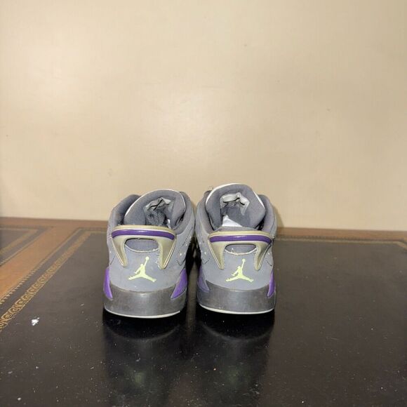 Nike Air Jordan 6 Retro Low Dark Grey Green 768884-008 Ps Preschool Size 3Y - Picture 4 of 5